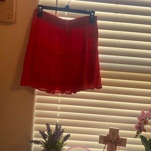 Flowy red skirt, Forever 21, L